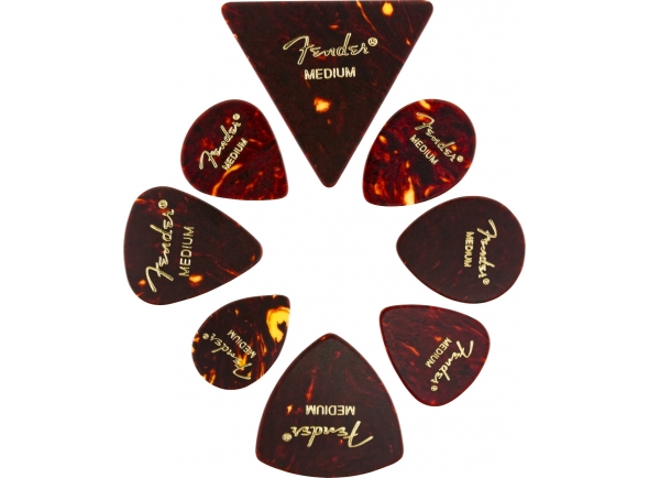 Fender All Shapes Celluloid Medley Medium Tortoise Shell Fender All Shapes Celluloid Medley Medium Tortoise Shell